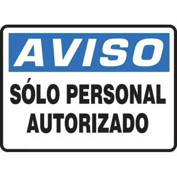 Accuform SPANISH OSHA AVISO Safety Sign SOLO SHMADC800XT - main